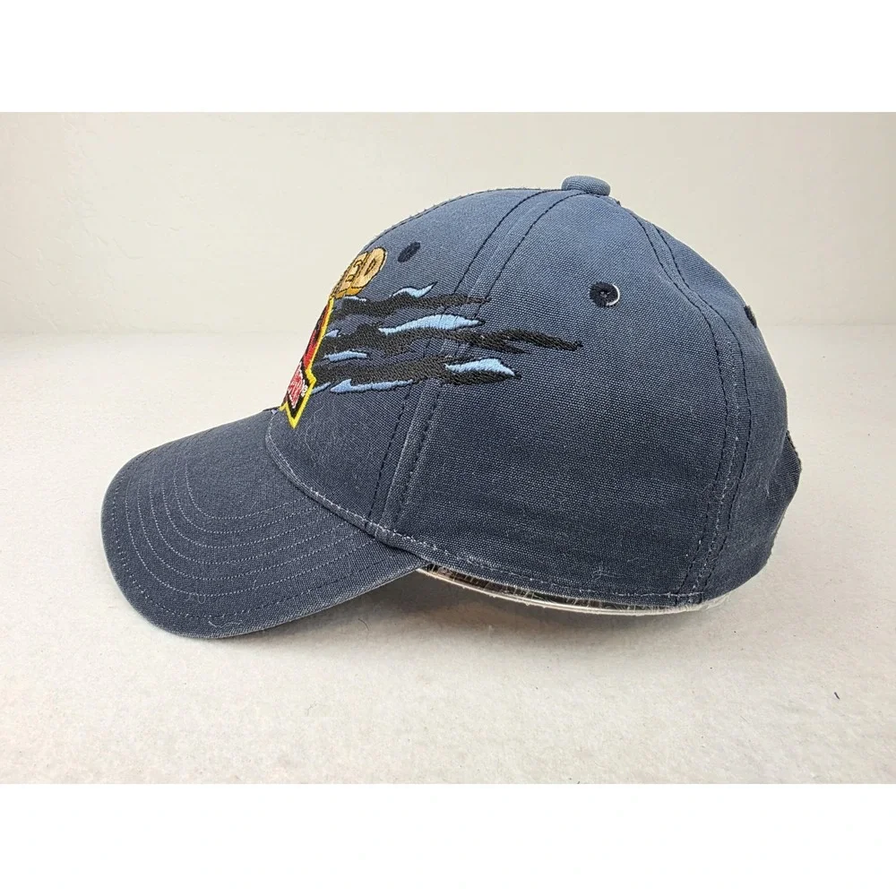 Vintage Universal‎ Studios Jurassic Park Hat I Survived Scratch Ombré Blue Kids